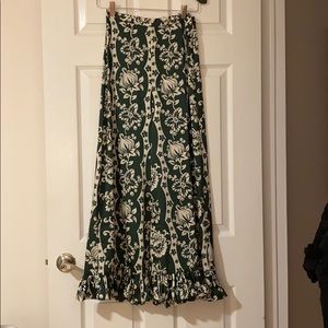 Silk wide legged pants